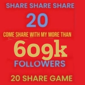 PLEASE SHARE 20 ITEMS RANDOMLY WITH MY MORE THAN 609K FABULOUS